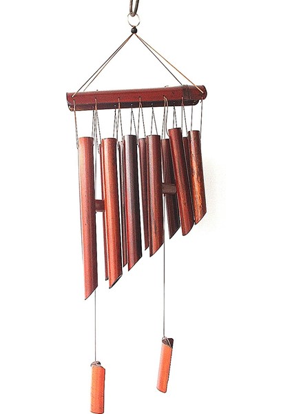 Ahşap Rüzgar Çan Yaratıcı Oturma Odası Büyük Bambu Rüzgar Zil Süsleri Kızlar Yatak Odası Kolye Zanaat Hediye Ev Dekor (Yurt Dışından)