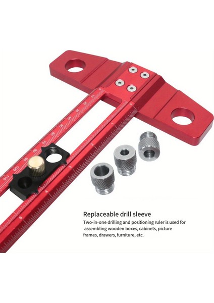 Ahşap Işleme 2'si 1 Arada Delme Konumlandırma Çizme Cetveli Çizici T Kare Dübelleme Aparatı 6/8/10 mm Matkap Manşonu 50 cm (Yurt Dışından) fırsatları
