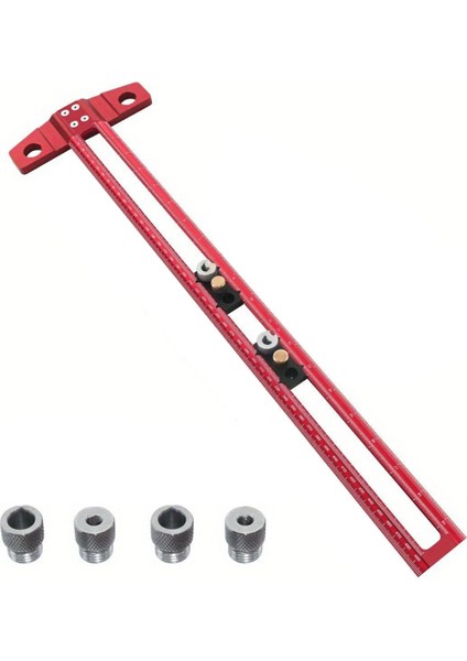 Ahşap Işleme 2'si 1 Arada Delme Konumlandırma Çizme Cetveli Çizici T Kare Dübelleme Aparatı 6/8/10 mm Matkap Manşonu 50 cm (Yurt Dışından) indirimleri