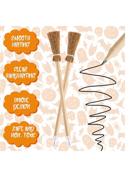 Cadılar Bayramı Için 12 Adet Cadı Süpürgesi Kalemleri, Süpürge Çubuğu Tükenmez Kalemler, Cadılar Bayramı Partisi Hediyeleri, Cadı Süpürgesi Malzemesi Yazısı (Yurt Dışından) fiyatları