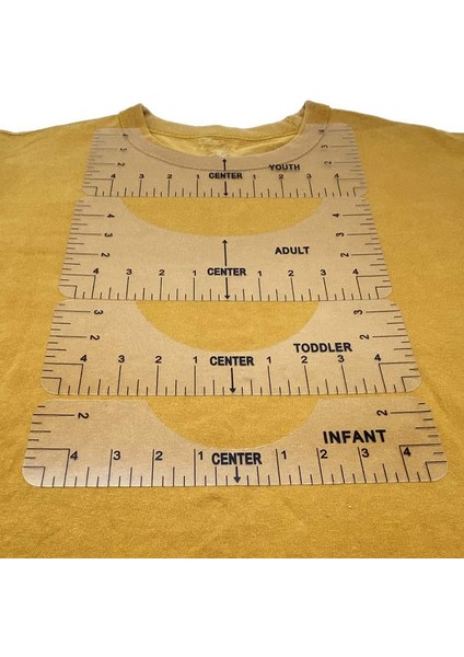 Vinil Için Tişört Cetvel Kılavuzu Hizalama Aracı, Grafik Tişörtü Ortalama Aracı (Şeffaf ve Saydam) (Yurt Dışından) indirimleri