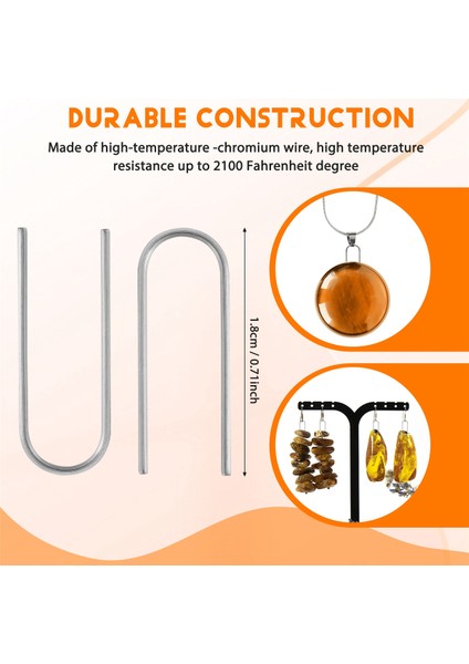 150 Adet Yüksek Sıcaklık Nikrom Tel Halka, U Askı Kancaları, Hobiciler Için Kendin Yap Kolye, Süs Eşyaları, Camda Füzyon (Yurt Dışından) indirimleri