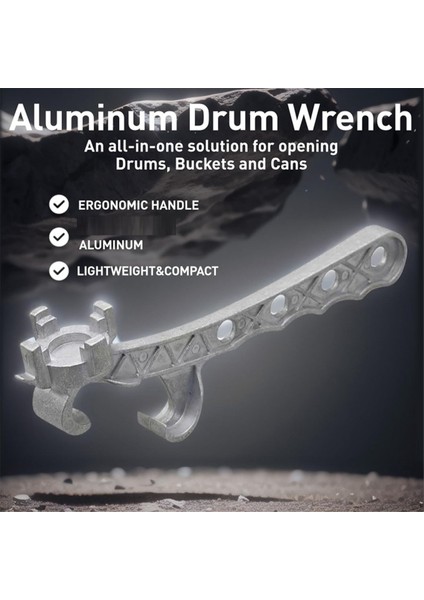 2x Alüminyum Varil Anahtarı, 5 Galonluk Metal Kova Açacağı, 10-55 Galonluk Varilleri Açmak Için, 2 Inç ve 3/4 Inçlik Tıpa Kapaklarına Uygun (Yurt Dışından) fiyatları