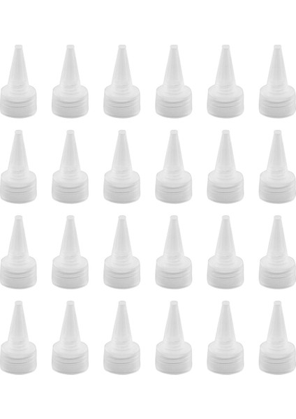 24 Adet Sıkma Şişesi Kapağı Yedek Sıkma Şişesi Kapağı Plastik Şişe Sıkma Başlığı Sıkma Şişesi Dağıtım Kapağı Için (Yurt Dışından)