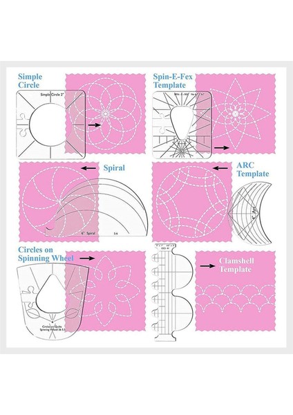 Parça Patchwork Cetvel Kapitone Araçları Şablon Seti Kendin Yap Giyim Dikiş Malzemeleri Kapitone Cetvel Dikiş Şablonu Aracı Dikiş (Yurt Dışından) fiyatları