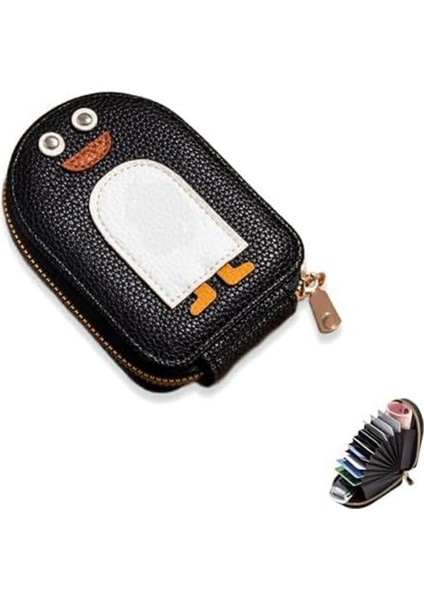 Sevimli Penguenler Pu Kredi Kartı Tutucu, Sevimli Penguenler Cüzdan, 11 Kart Yuvalı Gri Kadın Kredi Kartı Tutucu (Yurt Dışından) modelleri