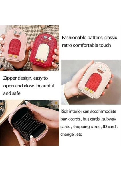 Sevimli Penguenler Pu Kredi Kartı Tutucu, Sevimli Penguenler Cüzdan, 11 Kart Yuvalı Gri Kadın Kredi Kartı Tutucu (Yurt Dışından) indirimleri