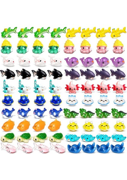 36 Adet Reçine Okyanus Hayvan Figürleri Süsler Minyatür Okyanus Hayvanları Mini Reçine Figürleri Akvaryum Süsleri (Yurt Dışından)