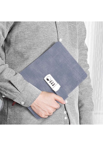 Şifreli Defter Kağıdı Kilitlenebilir Taşınabilir Kitap Pu Ajanda Kilidi Seyahat Günlüğü Haftalık Planlayıcı Okul Kırtasiyesi (Kot Mavisi) (Yurt Dışından) fiyatları