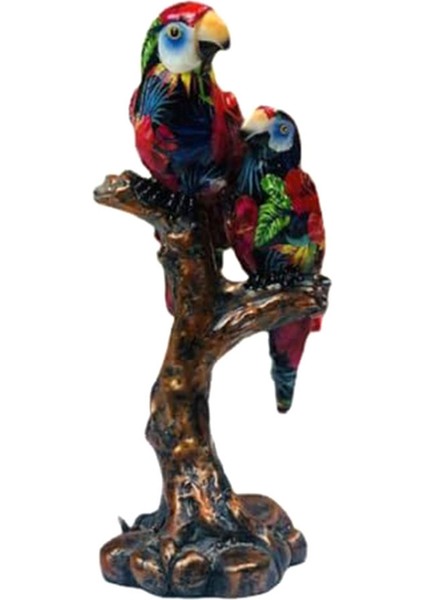 Avrupa Tarzı Reçine Papağan Heykeli Masaüstü Süsleme Aksesuarı Hediye Malzemeleri Ev Ofis Peyzaj Dekoru, B (Yurt Dışından)