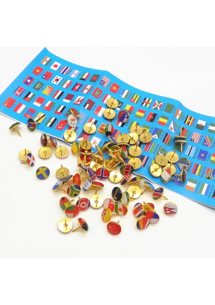 Itme Pimleri Ulusal Bayrak Raptiyeleri Ülke Haritası Bülten Tahtası, Harita, Ofis Için Itme Pimleri (Yurt Dışından) indirimleri