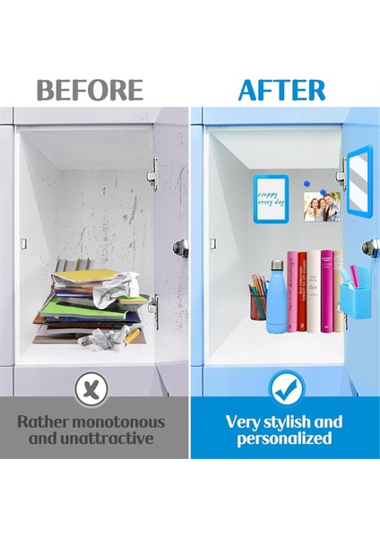 Dolap Aksesuar Seti-Kız Okul Malzemeleri,manyetik Beyaz Tahta Aynalı Kuru Silinebilir Kalem Tutucu ve Okul Malzemeleri,c (Yurt Dışından) fiyatları