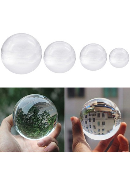 Şeffaf Renkli Cam Kristal Top Şifa Küresi Fotoğraf Sahne Topu Dekor 50 mm (Yurt Dışından) modelleri