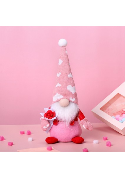 Sevgililer Günü Cüceleri Dekorasyon Peluş - 2 Adet Bay ve Bayan Iskandinav Tomte Bebek Sevgililer Günü Ev Masa Süsleri Için (Yurt Dışından) fiyatları