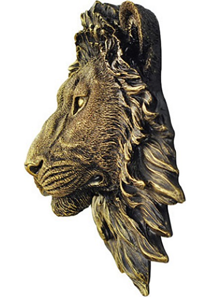 Adet Hayvan Kafası Duvar Dekor Aslan Duvar Dekor Duvar Heykeli Ev Dekor Yaratıcı Simülasyon Heykeli (Yurt Dışından) fırsatları