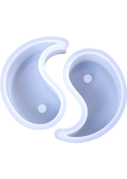 Adet Silikon Kalıplar Yin Yang Mum Kalıp Tai Chi Sabun Balmumu Aromaterapi Kalıp Epoksi Reçine Kalıp Çikolata Şekerleme Kalıbı (Yurt Dışından)