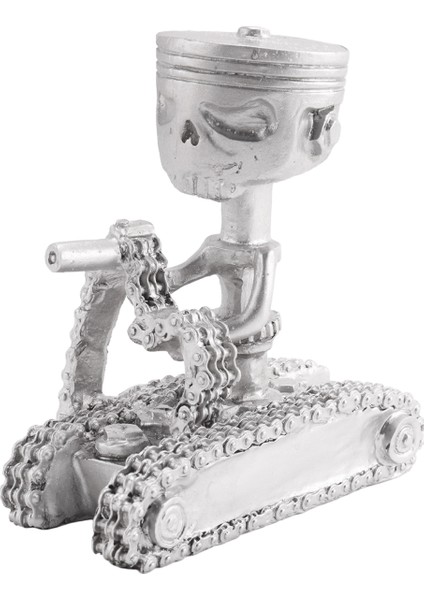 Reçine Oyma Heykel Süs Cosplay Cadılar Bayramı Piston Kafatası Yüz Heykel Heykelcik Sanat Masaüstü A (Yurt Dışından) fiyatları