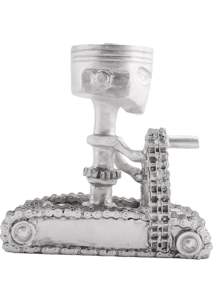 Reçine Oyma Heykel Süs Cosplay Cadılar Bayramı Piston Kafatası Yüz Heykel Heykelcik Sanat Masaüstü A (Yurt Dışından) fırsatları