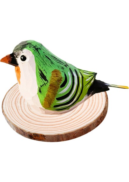 Ahşap Kuş Süsleri Iskandinav Tarzı Ahşap El Oyması Kuş Sanatı Dekorasyon Minyatür Hayvan El Sanatları Çocuk Hediyeleri, A (Yurt Dışından)