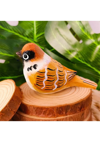 Ahşap Kuş Süsleri Iskandinav Tarzı Ahşap El Oyması Kuş Sanatı Dekorasyon Minyatür Hayvan El Sanatları Çocuk Hediyeleri, A (Yurt Dışından) indirimleri