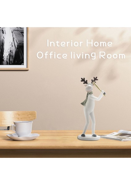Iskandinav Tarzı Elk Süslemeleri Ev Oturma Odası Düğün Hediyeleri Modern Minimalist Reçine El Sanatları Odası Şarap Dolabı Dekorasyonu A (Yurt Dışından) fiyatları