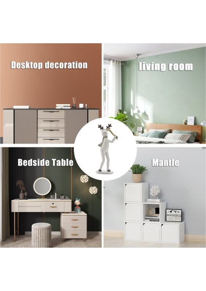 Iskandinav Tarzı Elk Süslemeleri Ev Oturma Odası Düğün Hediyeleri Modern Minimalist Reçine El Sanatları Odası Şarap Dolabı Dekorasyonu A (Yurt Dışından) fırsatları