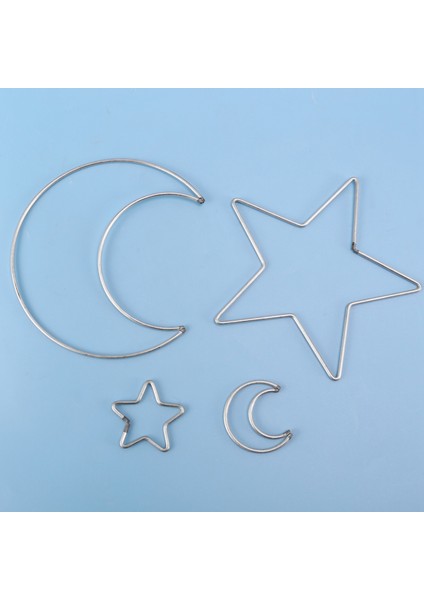 Ay Yıldız Dream Catcher Metal Çember Yüzükler Daire Makrome Dıy Craft Için Dream Catcher Yapımı Ev Duvar Asılı Dekorasyon (Yurt Dışından) fırsatları