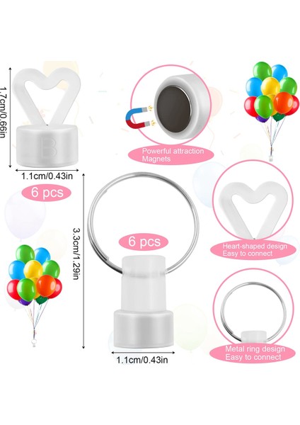 Helyum Için 16PCS Balon Ağırlığı, Balon Ağırlıkları, Helyum Balonları Için Balon Ağırlıkları, Düğün Için Plastik Set, Doğum Günü (Yurt Dışından) fırsatları