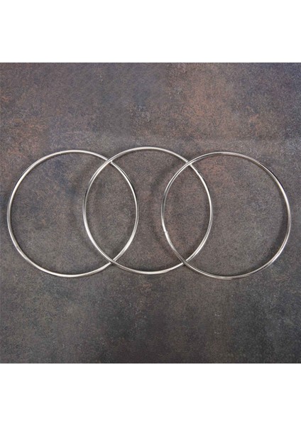 12 Adet 4 Inç Gümüş Metal Yüzükler Çemberler Makrome Yüzük Dream Catchers, Makrome ve Dıy El Sanatları Için (Yurt Dışından)