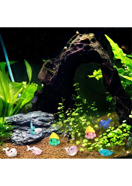 36 Adet Reçine Okyanus Hayvan Figürleri Süsler Minyatür Okyanus Hayvanları Mini Reçine Figürleri Akvaryum Süsleri (Yurt Dışından) modelleri