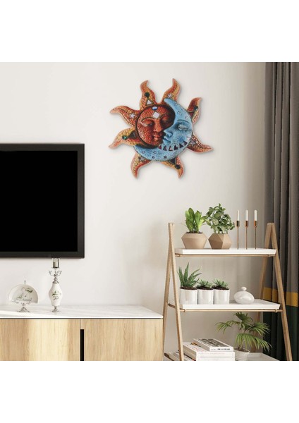 Sanat Yaratıcı Güneş Ay Heykeli Oturma Odası Bahçe Için Asılı Süsler Dekor (Yurt Dışından) fırsatları