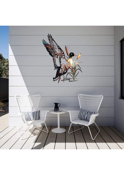 Bahçe Duvar Dekorasyonu Hayvan Metal El Sanatları Bahçe Siluetleri Ev Duvar Sanatı Süsü Bahçe Çit Dekoru Için Duvar Dekoru (Yurt Dışından) fırsatları