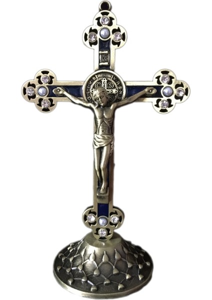 Ayakta Duran Haç Tabanlı Alaşımlı Haç Ev Şapeli Dekorasyonu ve Dini Hediyeler Için (Bakır) (Yurt Dışından)