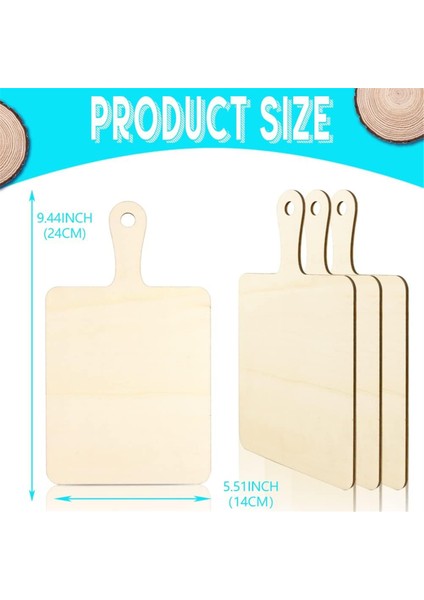 Saplı Bitirilmemiş Ahşap Kesme Tahtası El Sanatları, El Sanatları Kendin Yap Noel Ev Mutfak Yemek Dekoru (9,4 Inç x 5,5 Inç) (Yurt Dışından) modelleri