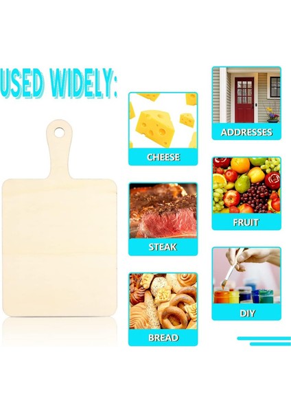 Saplı Bitirilmemiş Ahşap Kesme Tahtası El Sanatları, El Sanatları Kendin Yap Noel Ev Mutfak Yemek Dekoru (9,4 Inç x 5,5 Inç) (Yurt Dışından) fırsatları