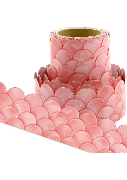 20M Ombre Pembe Tarak Bülten Tahtası Sınırları Gökkuşağı Düz Sınırlar Sınıf Veya Ev Okul Dekorasyonu (Yurt Dışından)