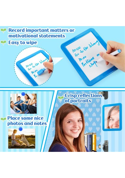 Dolap Aksesuar Seti-Kız Okul Malzemeleri,manyetik Beyaz Tahta Aynalı Kuru Silinebilir Kalem Tutucu ve Okul Malzemeleri,c (Yurt Dışından) indirimleri