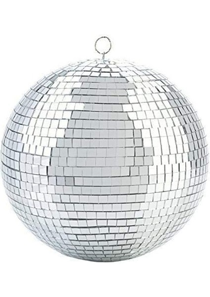 Renkli Sahne Aydınlatma Efekti 8 Inç 20 cm Disko Ayna Glitter Topu Hafif Gümüş Noel Partisi Dekoru (Yurt Dışından)