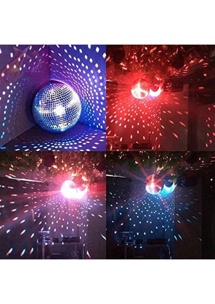 Renkli Sahne Aydınlatma Efekti 8 Inç 20 cm Disko Ayna Glitter Topu Hafif Gümüş Noel Partisi Dekoru (Yurt Dışından) modelleri