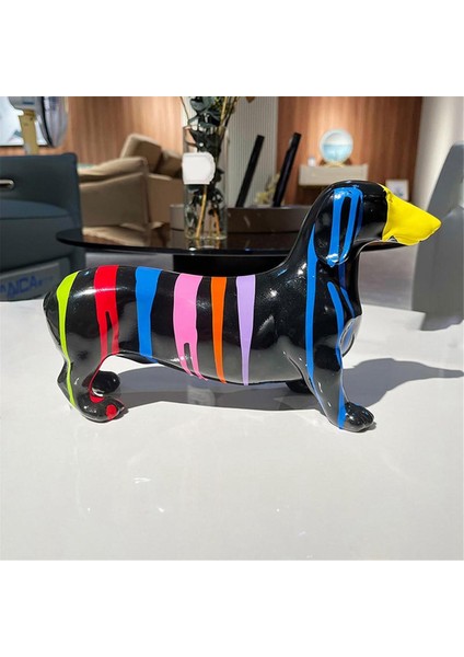 Sosis Köpek Süsü, Dachshund Heykeli, Modern Hayvan Dachshund Süsü Köpek Heykelciği, Ayakta Duran Yavru Köpek, Köpek Heykeli B (Yurt Dışından) fırsatları
