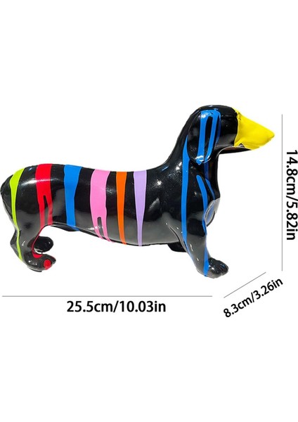Sosis Köpek Süsü, Dachshund Heykeli, Modern Hayvan Dachshund Süsü Köpek Heykelciği, Ayakta Duran Yavru Köpek, Köpek Heykeli B (Yurt Dışından) indirimleri