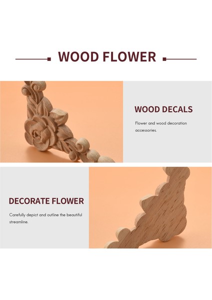 10 Adet Çiçek Ahşap Oyma Çıkartma Köşe Aplike Süslemeleri Çerçeve Ahşap Figürler Kabine Dekoratif El Sanatları (Yurt Dışından) indirimleri