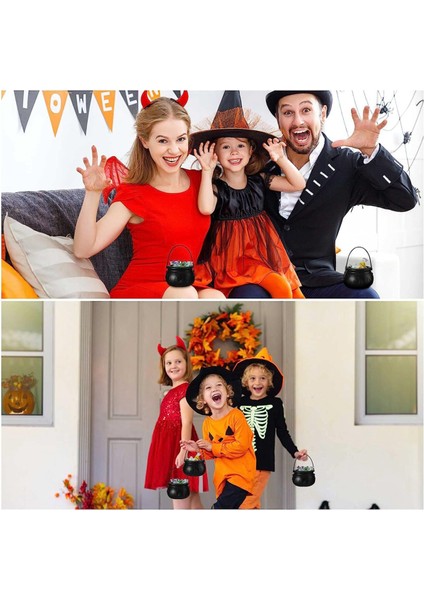 3 Adet Cadılar Bayramı Cadı Kazanı Şeker Kasesi Kazan Servis Kaseleri Rafta Cadılar Bayramı Kazanı ve 3 Adet Kanca (Yurt Dışından) fiyatları