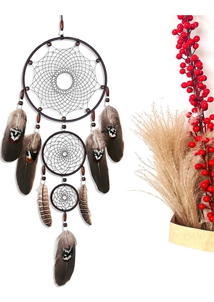 Dreamcatcher Dream Catchers Catcher Siyah Duvar Sanatı Dream Catcher Büyük Makrome Duvar Askısı Pencere Dekoru El Dekoru (Yurt Dışından) fiyatları