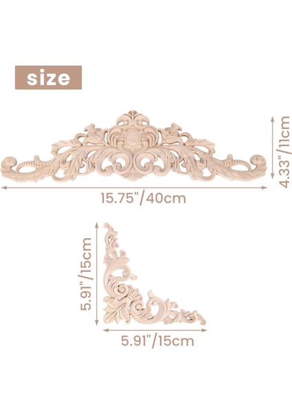 Ahşap Aplikler Onlaylar Dekoratif Ahşap Aplikler Ayna Yatak Kapı Dolabı Gardırop Mobilya Için Dıy Ahşap Aplikler (Yurt Dışından) indirimleri