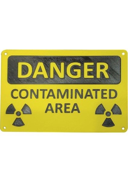 Yüksek Görünürlüklü Metal Yamalar Nükleer Radyasyon Uyarı Levhası Tehlikeleri Etkili Bir Şekilde Belirler Dayanıklı ve Kurulumu Kolay (Yurt Dışından)