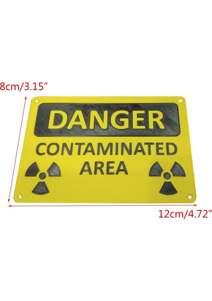 Yüksek Görünürlüklü Metal Yamalar Nükleer Radyasyon Uyarı Levhası Tehlikeleri Etkili Bir Şekilde Belirler Dayanıklı ve Kurulumu Kolay (Yurt Dışından) fiyatları