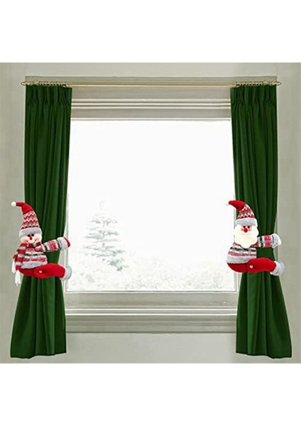 Set Noel Perde Tokası Tieback, Sevimli Noel Baba Kardan Adam-Perde Holdbacks Tiebacks, Ev Için Noel Tatil Dekoru (Yurt Dışından) fırsatları