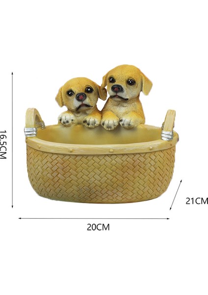 Sevimli Heykelcik Köpek Saklama Kutusu Anahtar Telefon Çikolata Şeker Saklama Masası Dekorasyon Sepeti Ev Dekor Oturma Odası A (Yurt Dışından) fiyatları