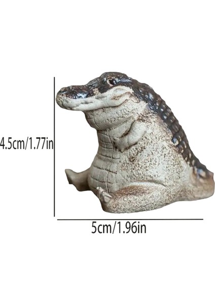 Timsah Heykeli Süsü, Çay Hayvanı Timsah Bebek Heykeli Bahçe Hayvanları Figürü, Reçine Dekor (Yurt Dışından) fiyatları